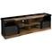 Torriston 70 3/4" Wide Light Hickory 8-Shelf 2-Door TV Stand