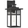 Torse 15" High Textured Black Motion Sensor Outdoor Wall Light