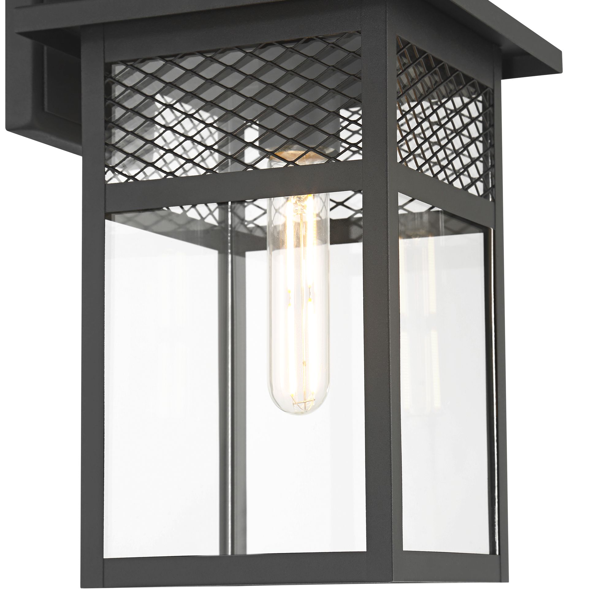 Image 4 Torse 15" High Textured Black Motion Sensor Outdoor Wall Light more views