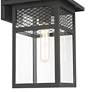 4_Torse 15" High Textured Black Motion Sensor Outdoor Wall Light more views
