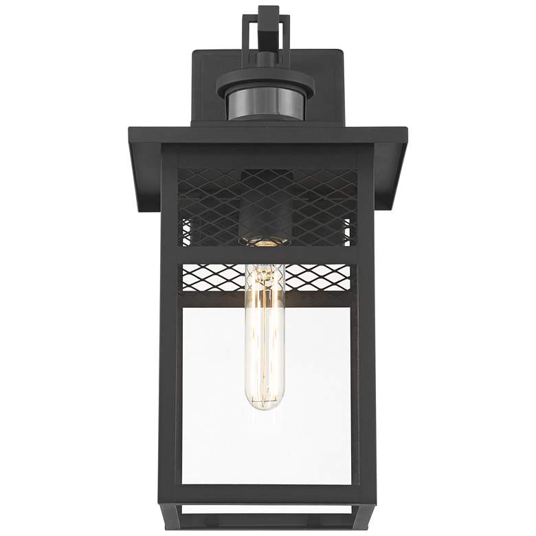Image 5 Torse 15" High Textured Black Motion Sensor Outdoor Wall Light more views
