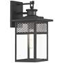 7_Torse 15" High Textured Black Motion Sensor Outdoor Wall Light more views