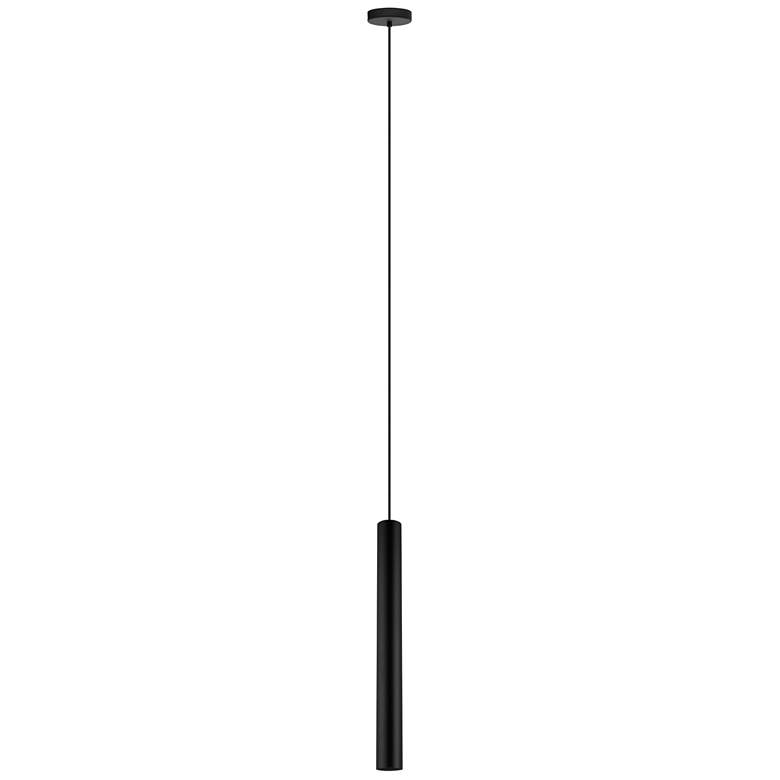 Image 1 Tortoreto - 1-Light LED GU10 Single Tube Pendant - Matte Black - 97 Inches