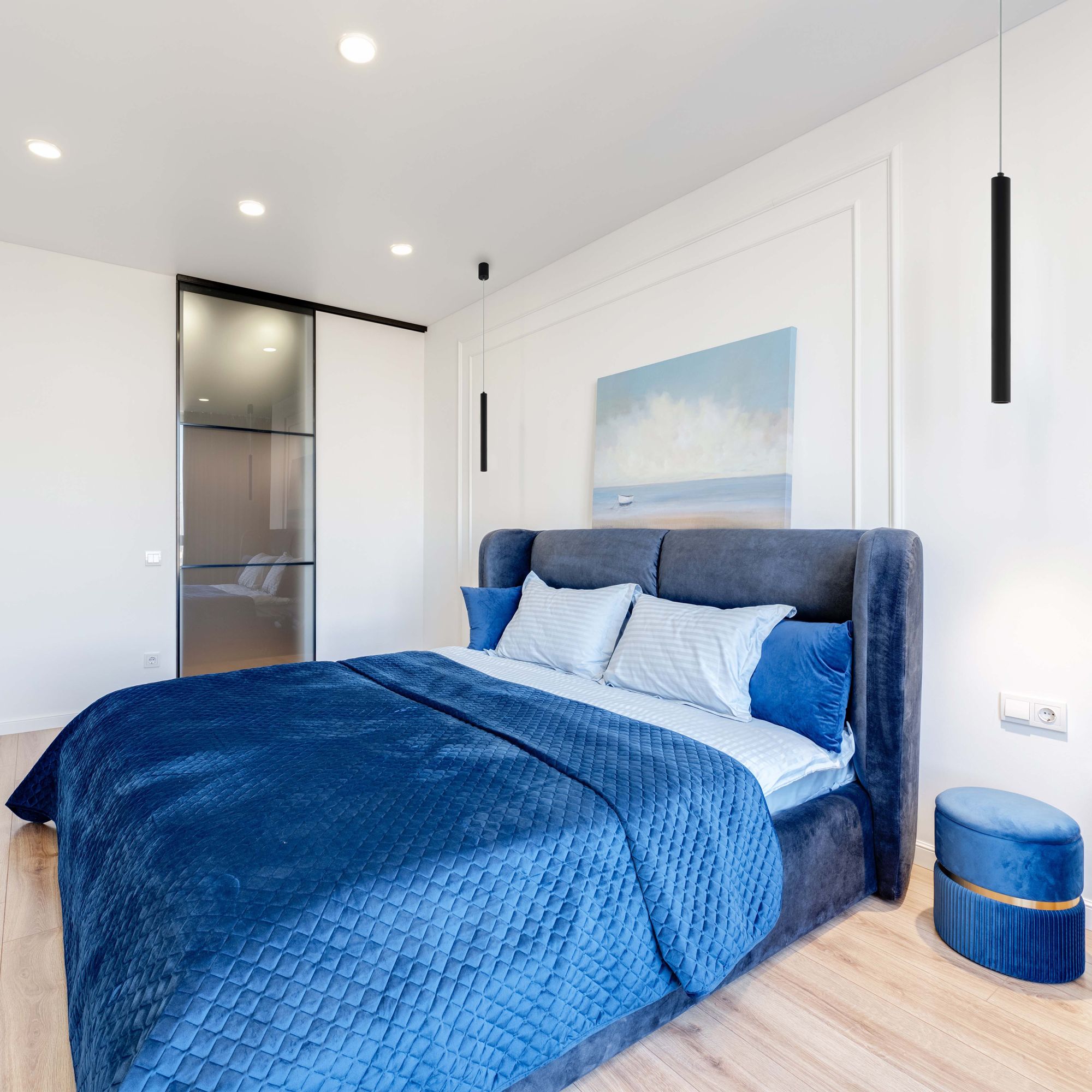 Image 7 Tortoreto - 1-Light LED Single Tube Pendant - Matte Black - 90 Inches more views