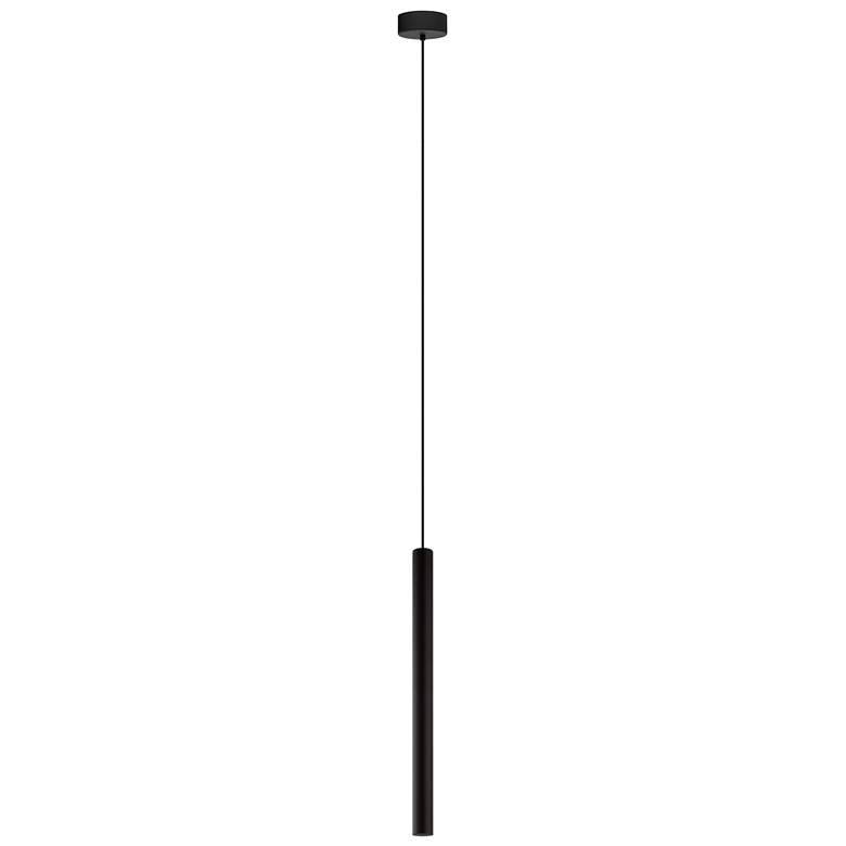 Image 1 Tortoreto - 1-Light LED Single Tube Pendant - Matte Black