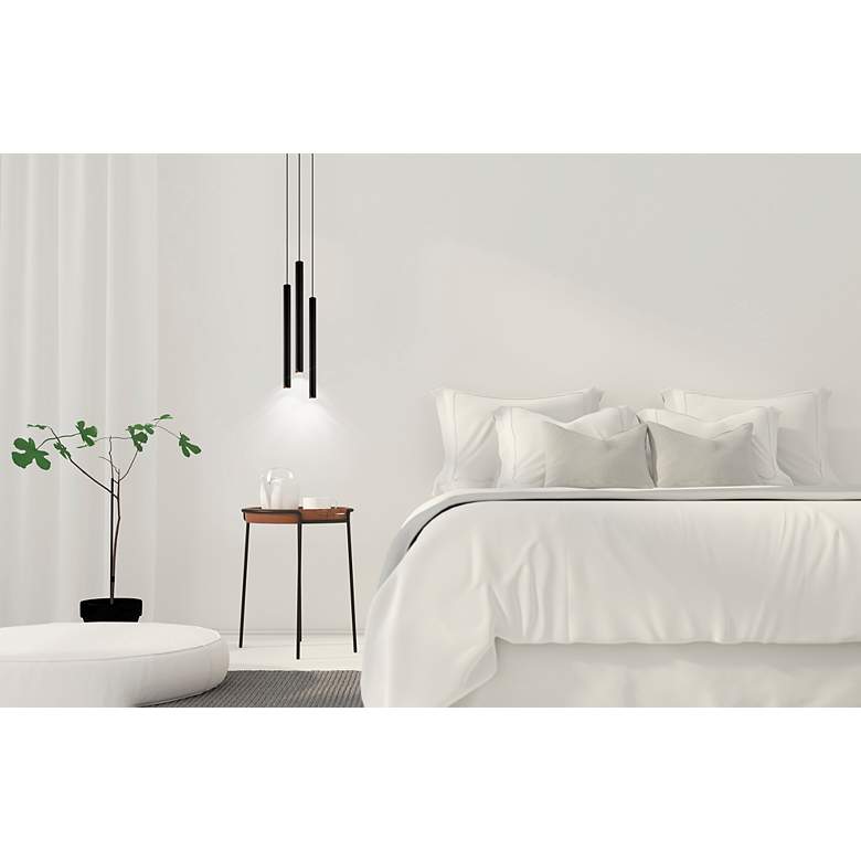 Image 7 Tortoreto - 1-Light LED Single Tube Pendant - Matte Black more views