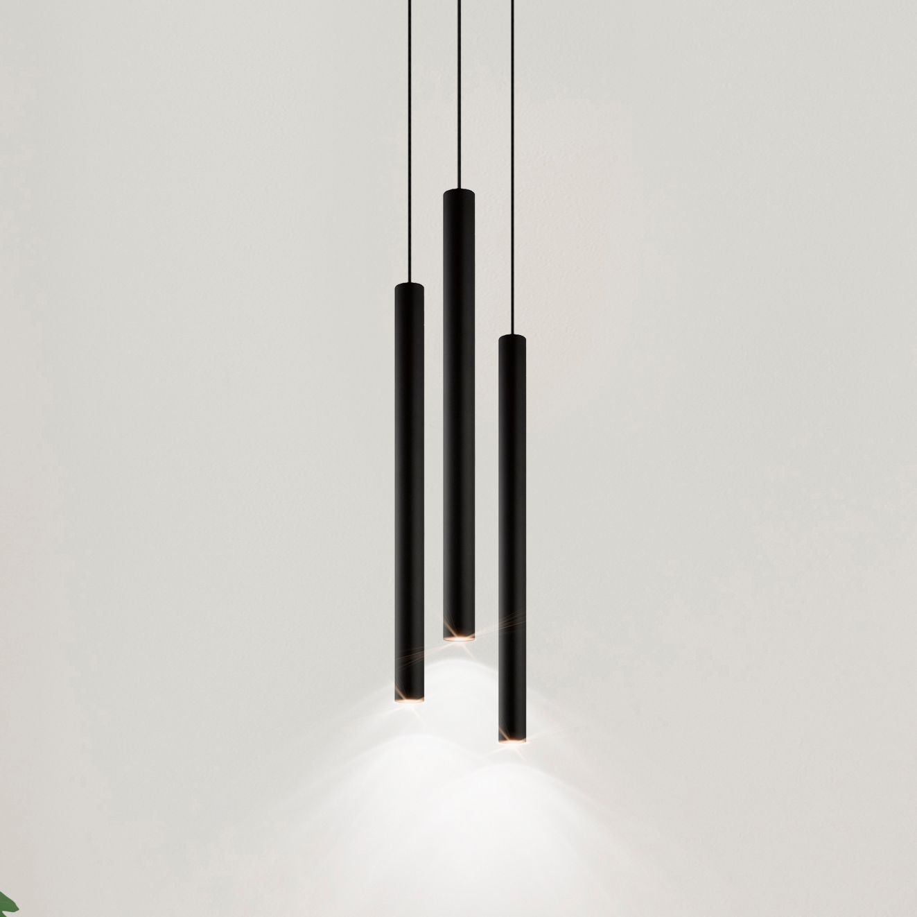 Tortoreto - 1-Light LED Single Tube Pendant - Matte Black