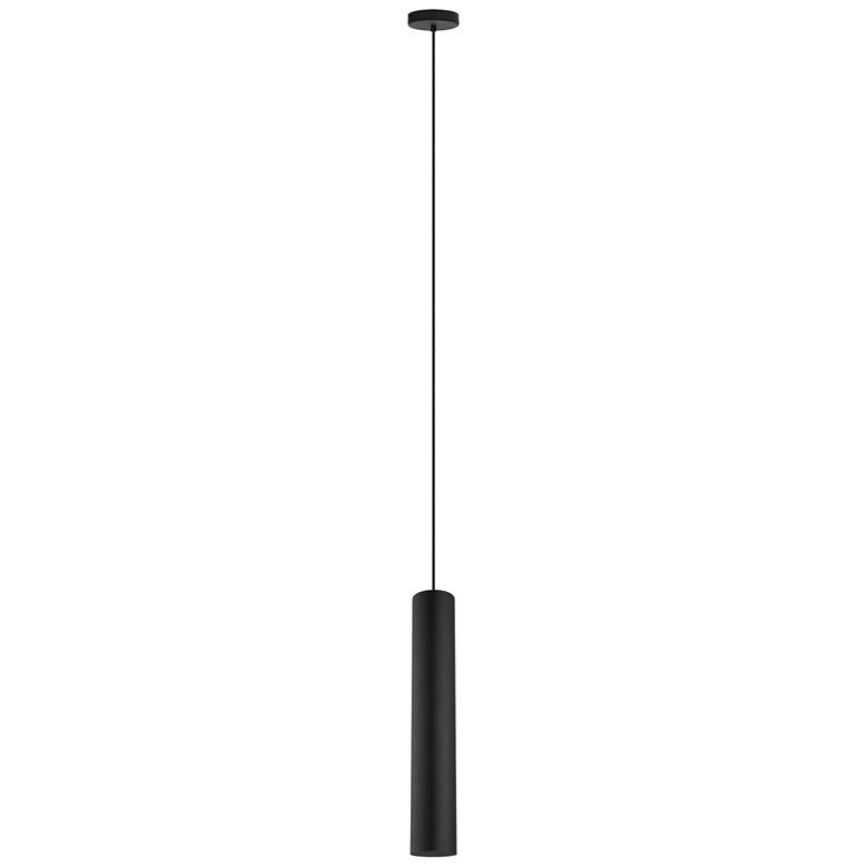 Image 1 Tortoreto - 1-Light Single Tube Pendant - Matte Black - 97 Inches