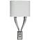 Tory 22 3/4" High Satin Nickel 2-Arm LED Wall Sconce