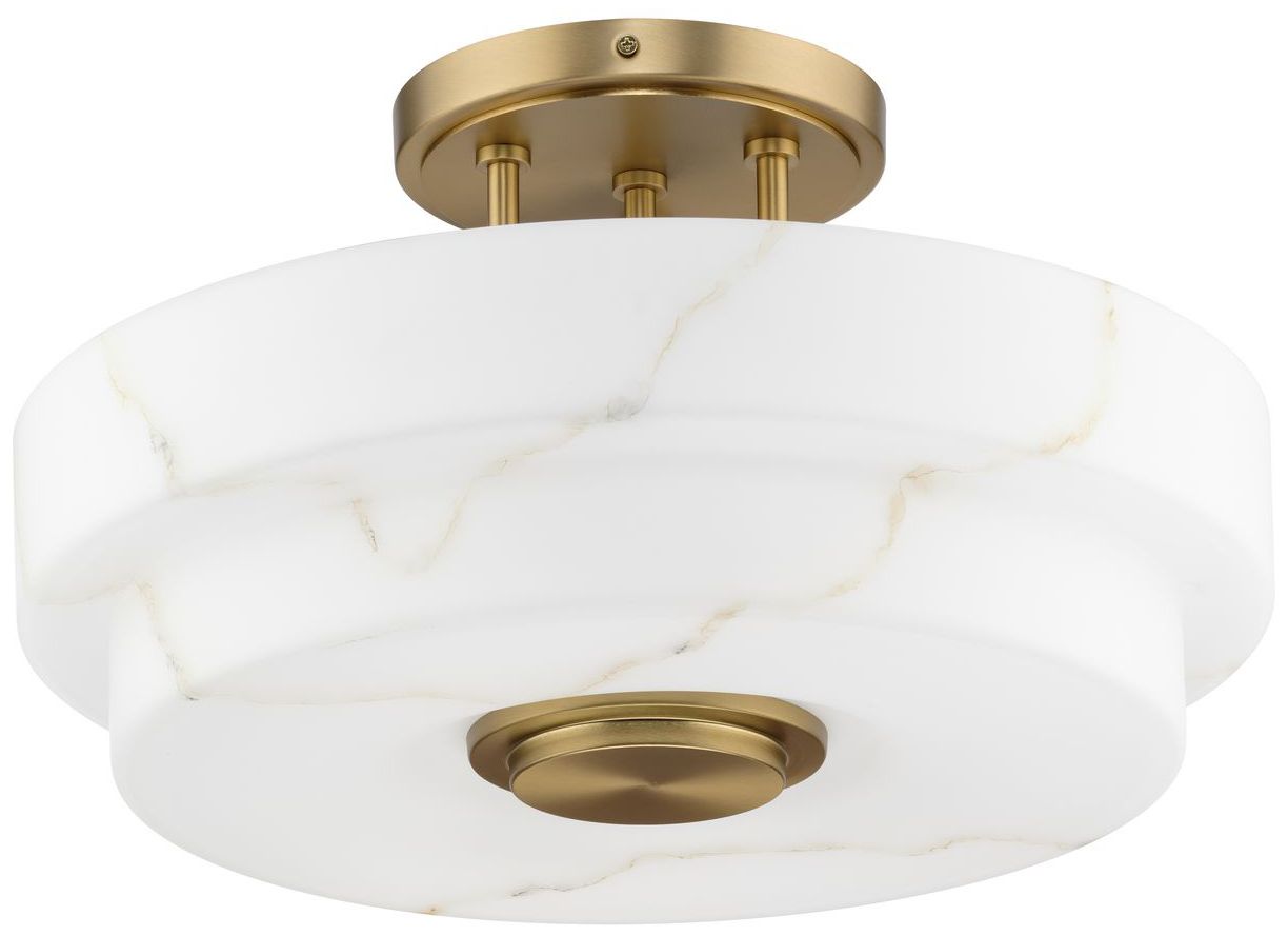 Tosca Collection Three-Light Semi-Flush Mount Light