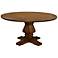 Toscana Medium Round Cognac Wood Dining Table