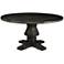 Toscana Small Round Gray Wood Dining Table