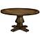 Toscana Small Round Smoke Wood Dining Table