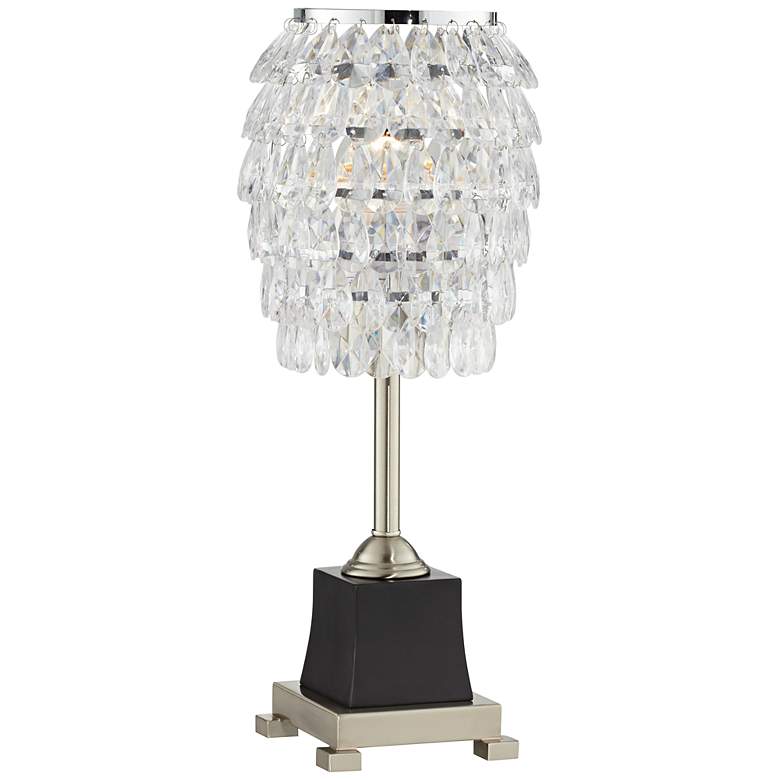 Image 1 Tosta Clear Beaded 21 inch High Console Table Lamp