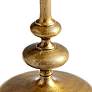 3_Tote 20" Wide Antique Brass Round Pedestal Side Table more views