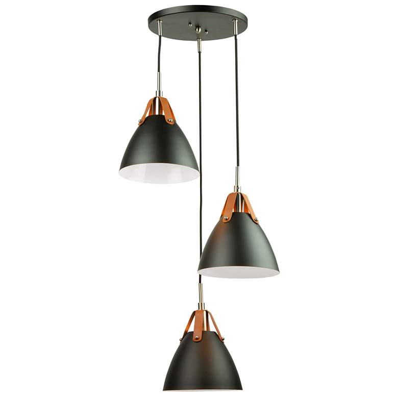 Image 1 Tote 3 Light Pendant Black