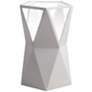 1_Totem 11 3/4" High Bisque Ceramic Portable Accent Table Lamp