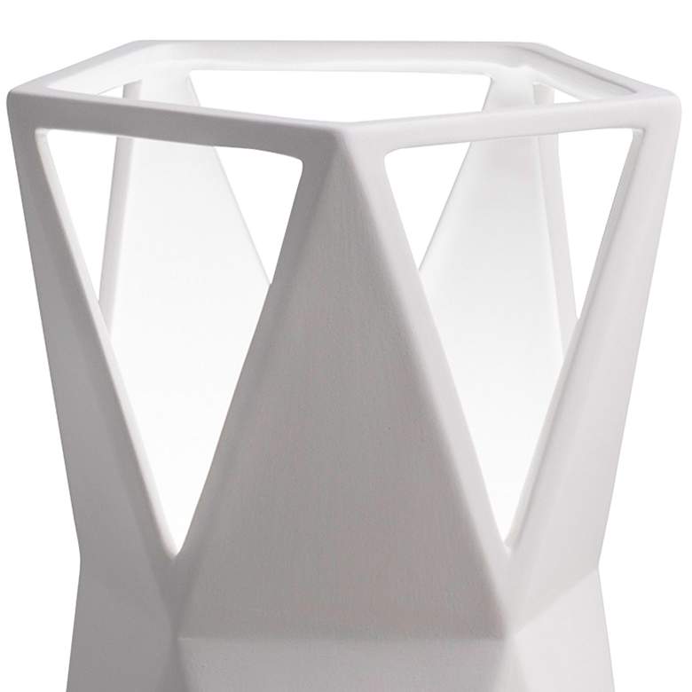 Image 2 Totem 11 3/4" High Bisque Ceramic Portable Accent Table Lamp more views