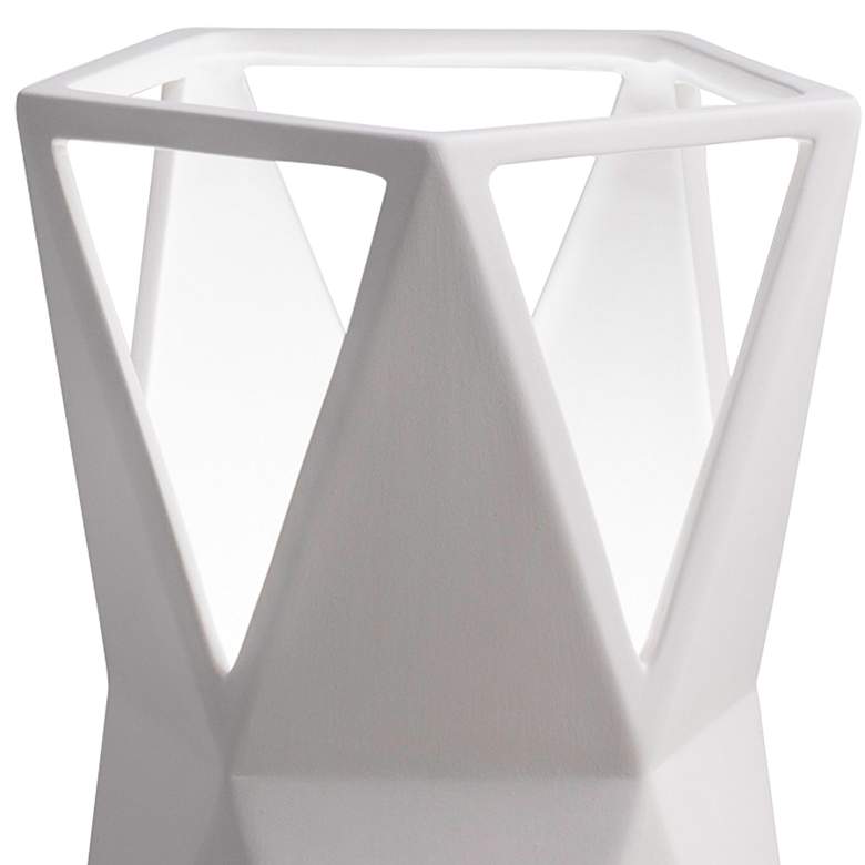 Image 2 Totem 11 3/4" High Bisque Ceramic Portable LED Accent Table Lamp more views
