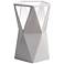 Totem 11 3/4" High Gloss White Ceramic Portable Accent Table Lamp