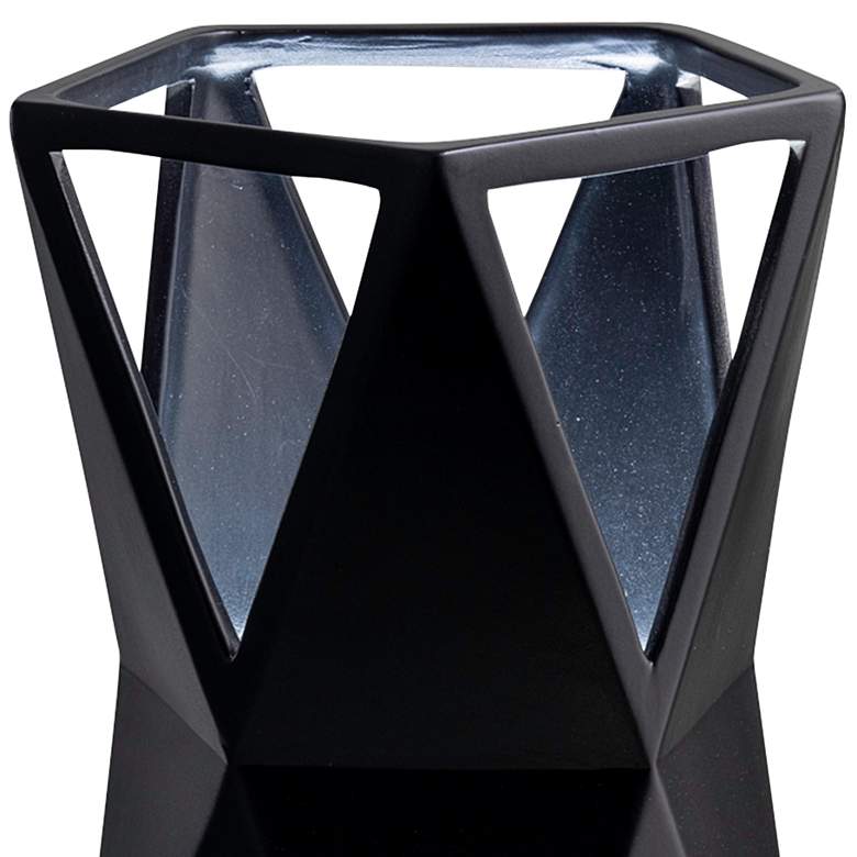 Image 2 Totem 11 3/4 inch High Matte Black Ceramic Portable LED Accent Table Lamp more views