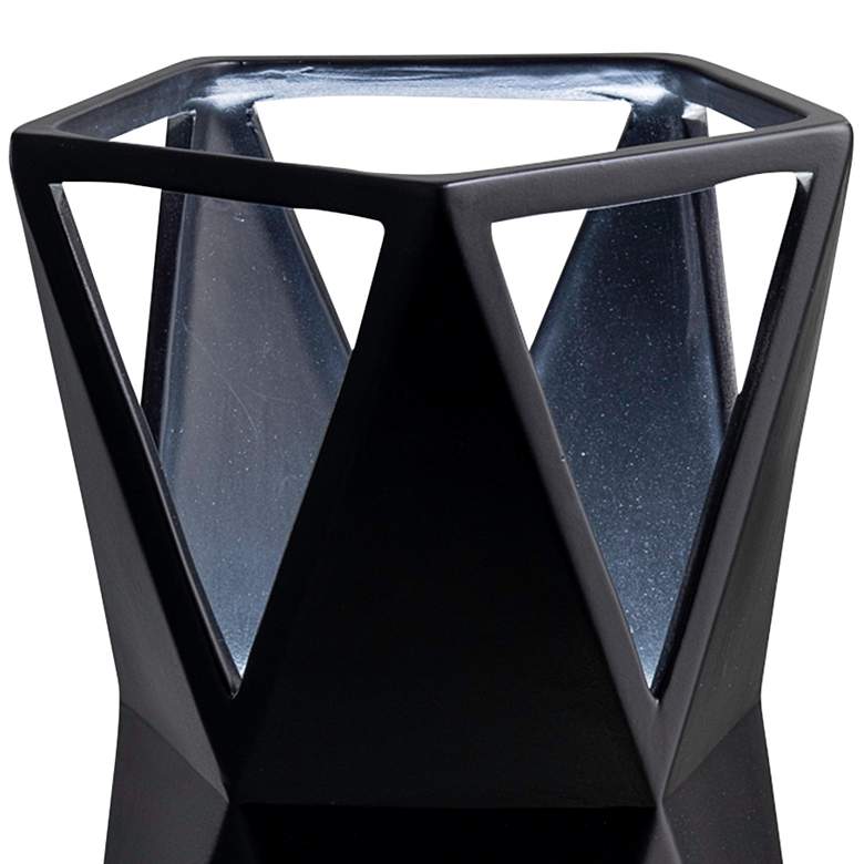 Image 2 Totem 11 3/4"H Carbon Matte Black Ceramic Portable Accent Table Lamp more views
