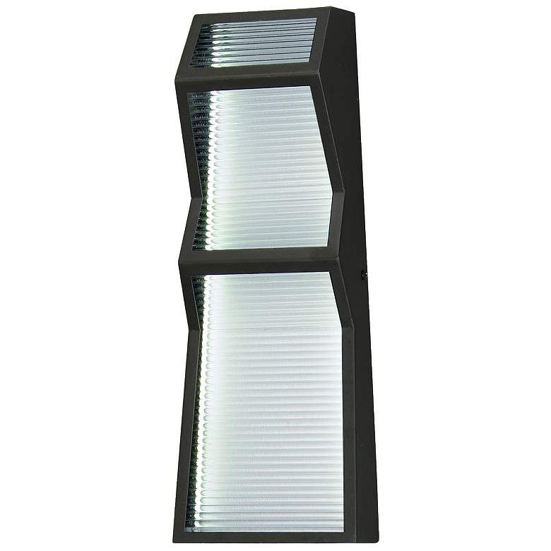 Image 1 Totem 16in Outdoor LED Sconce Black