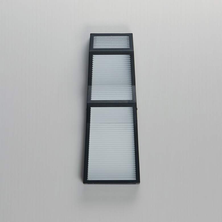 Image 2 Totem 16in Outdoor LED Sconce Black more views
