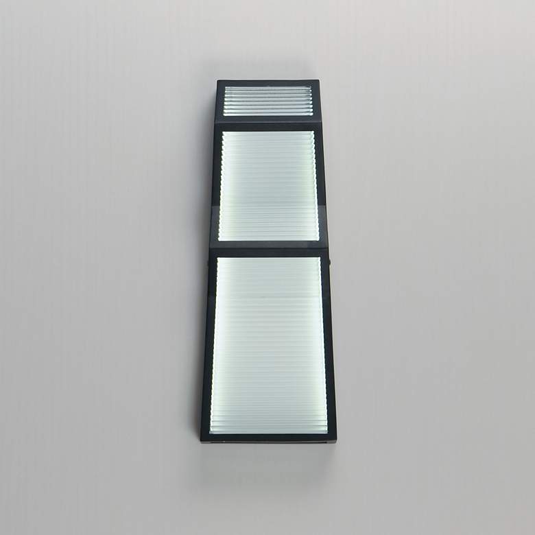 Image 3 Totem 16in Outdoor LED Sconce Black more views