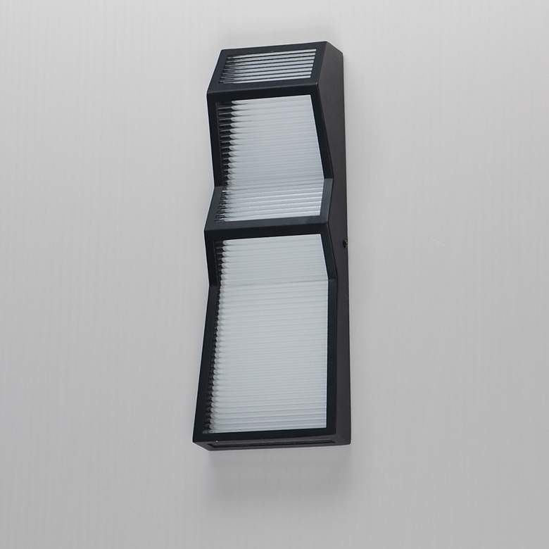 Image 4 Totem 16in Outdoor LED Sconce Black more views