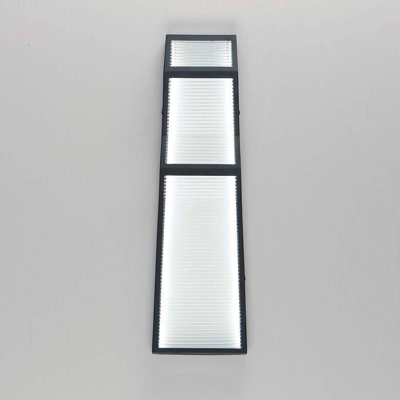 Image 3 Totem 20in Outdoor LED Sconce Black more views