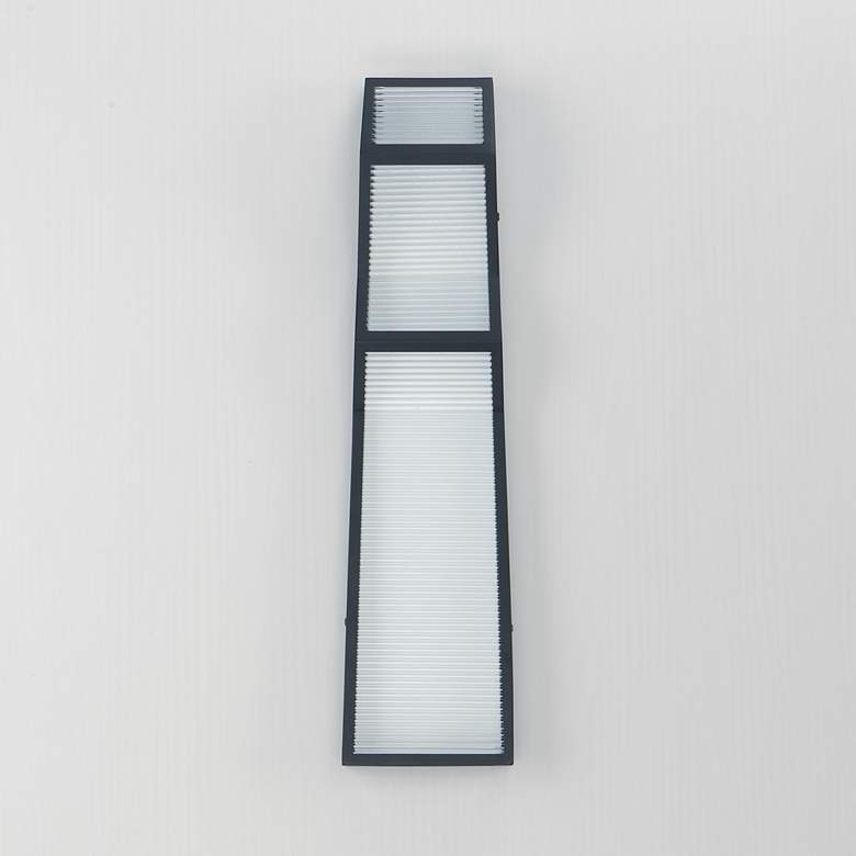 Image 2 Totem 24in Outdoor LED Sconce Black more views