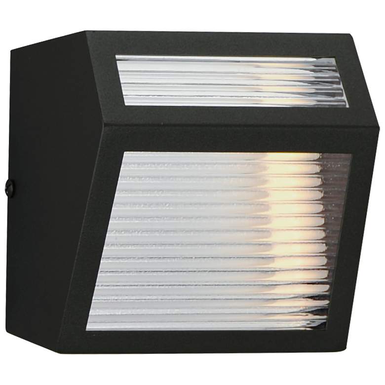 Image 1 Totem Small Outdoor LED Sconce Black