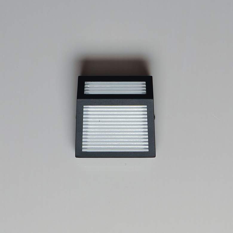 Image 2 Totem Small Outdoor LED Sconce Black more views