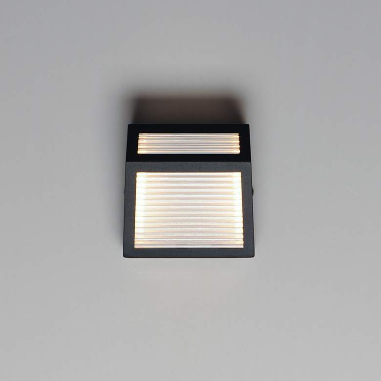 Image 3 Totem Small Outdoor LED Sconce Black more views