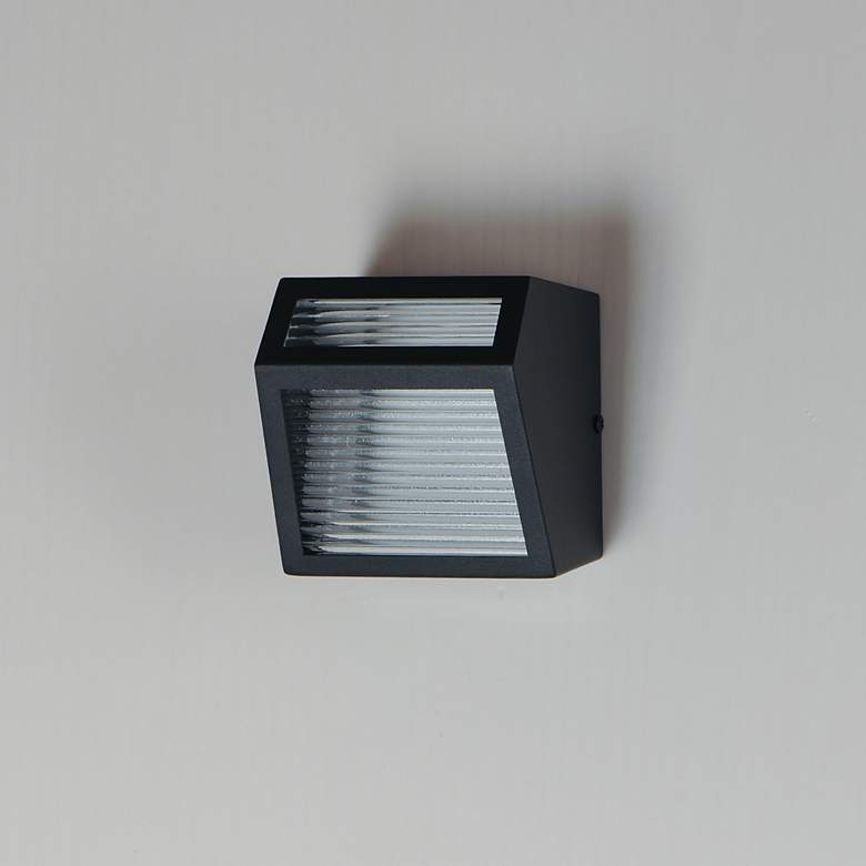 Image 4 Totem Small Outdoor LED Sconce Black more views