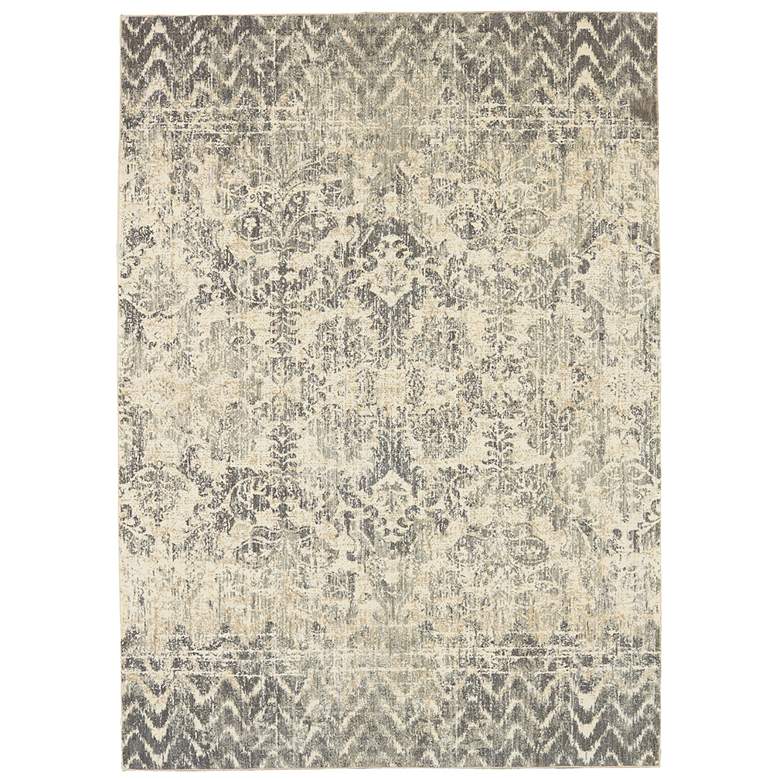Image 1 Touchstone 91231 5'3"x7'10" Le Jardin Willow Gray Area Ru