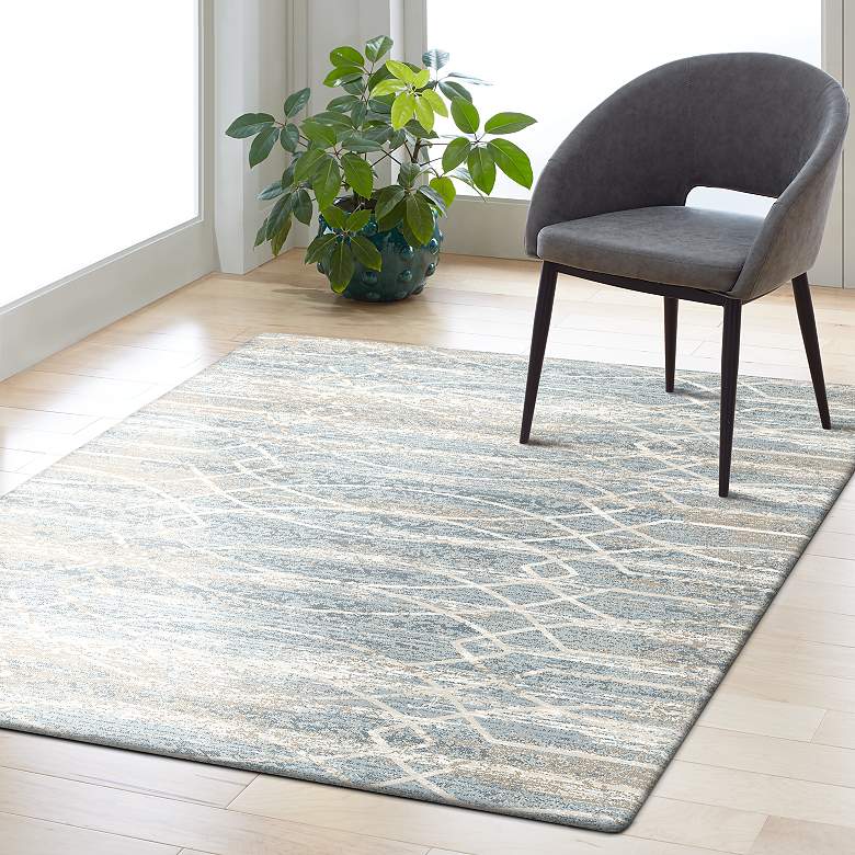 Image 1 Touchstone 91233 5'3"x7'10" Debonair Jadeite Area Rug