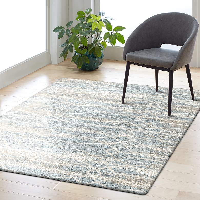 Image 1 Touchstone 91233 5&#39;3 inchx7&#39;10 inch Debonair Jadeite Area Rug