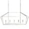 Toulia 40" Wide Satin Nickel 5-Light Linear Pendant