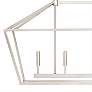 3_Toulia 40" Wide Satin Nickel 5-Light Linear Pendant more views