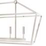 5_Toulia 40" Wide Satin Nickel 5-Light Linear Pendant more views