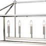 6_Toulia 40" Wide Satin Nickel 5-Light Linear Pendant more views