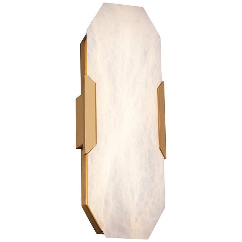 Image 1 Toulouse 18"H x 6.38"W 1-Light Wall Sconce in Aged Brass