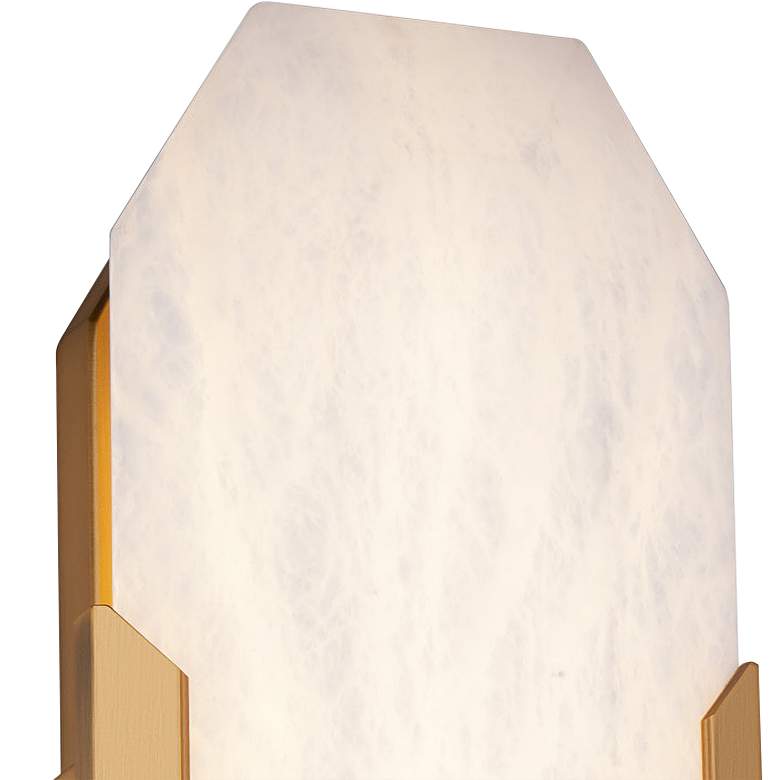 Image 2 Toulouse 18"H x 6.38"W 1-Light Wall Sconce in Aged Brass more views