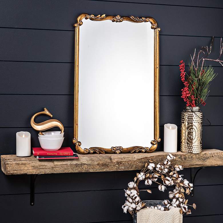 Image 3 Toulouse Gold 24 1/2" x 36" Rectangular Wall Mirror more views