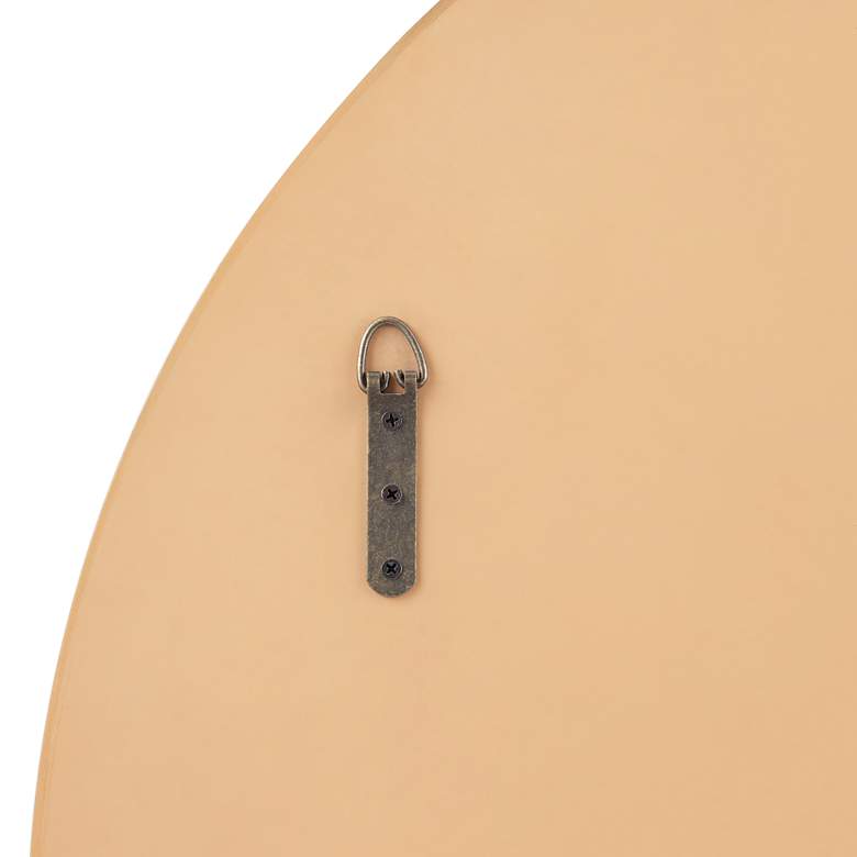 Image 4 Tourasi Brushed Gold 32" Round Cut Framed Wall Mirror more views
