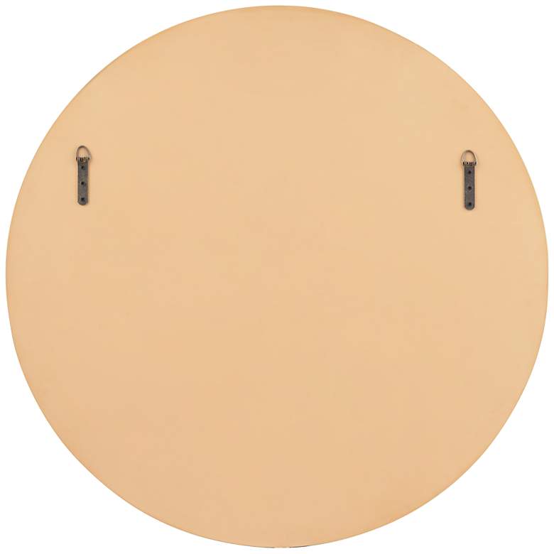 Image 6 Tourasi Brushed Gold 32" Round Cut Framed Wall Mirror more views