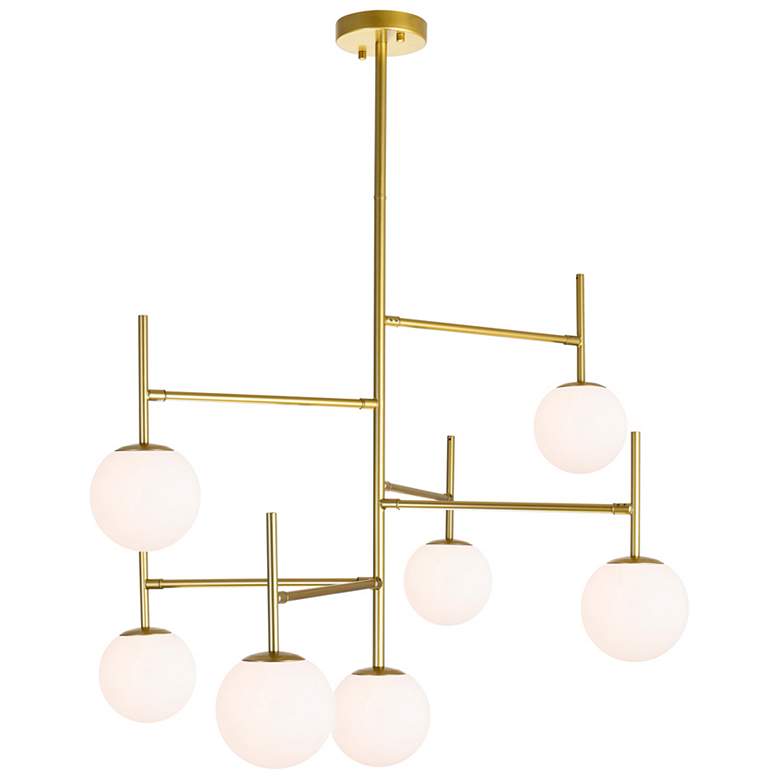 Image 1 Tourch 7 Light Chandelier With Medallion Gold Finish