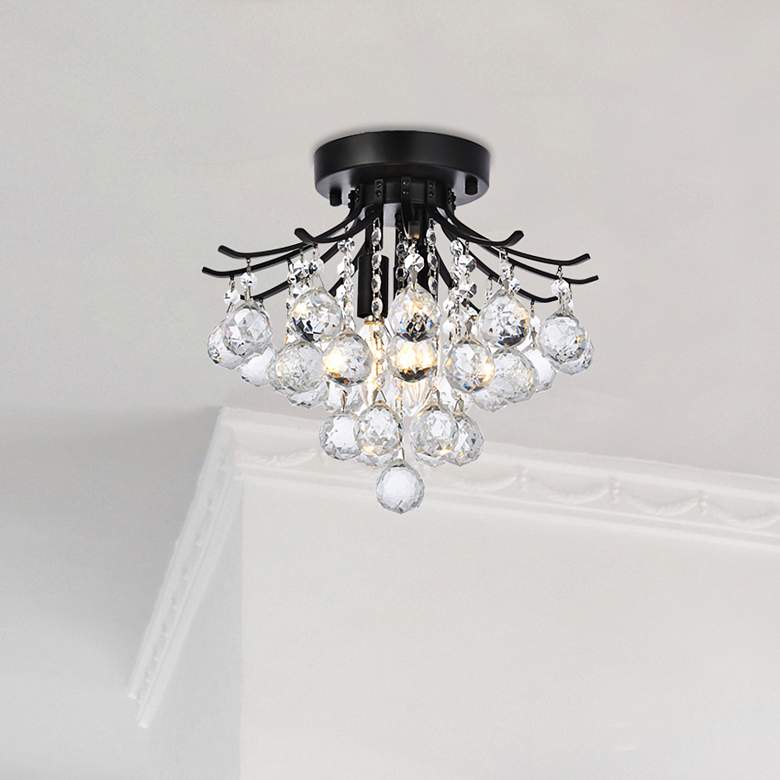 Image 1 Toureg 12" Black Flush Mount